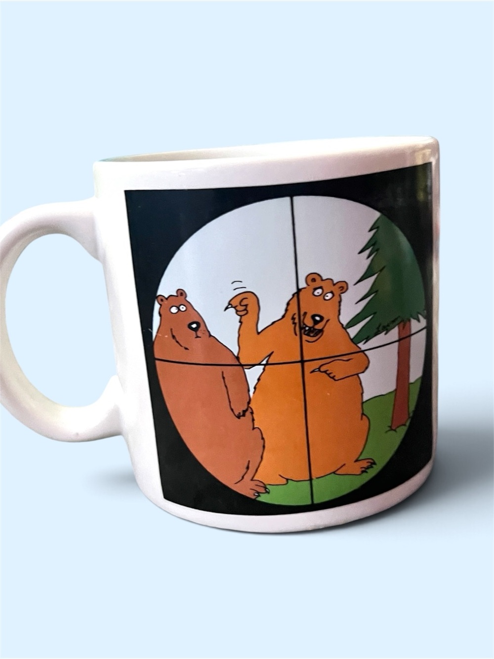 “Far Side” comics White Ceramic Bear Cartoon Coffee Mug - White
